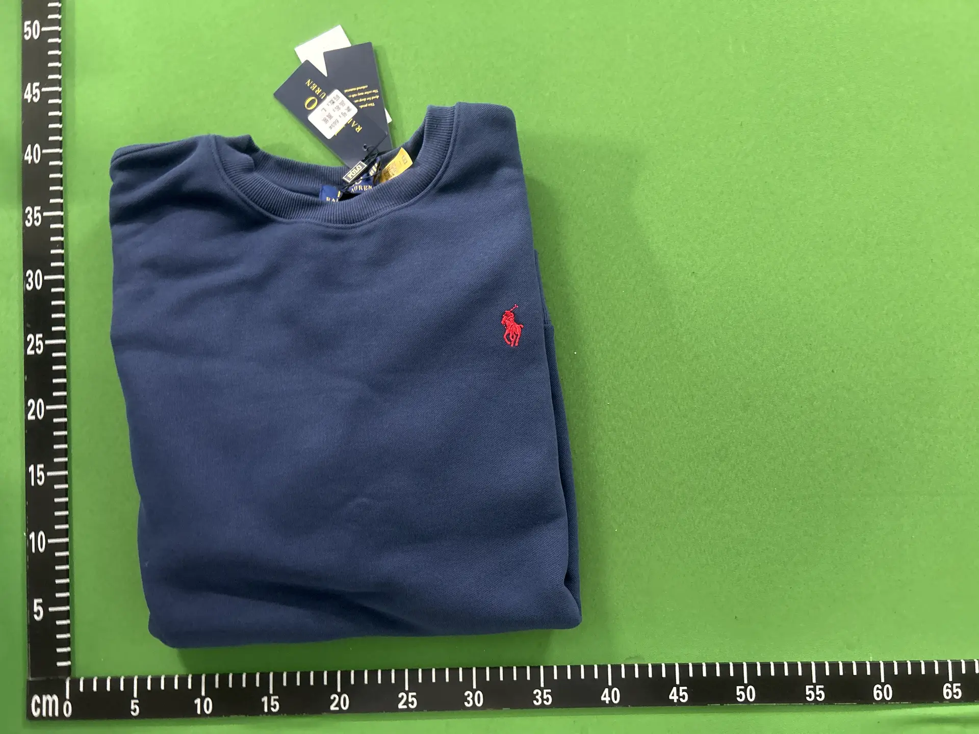 Left Small Size Two-Color Fleece Sweatshirt 22121711