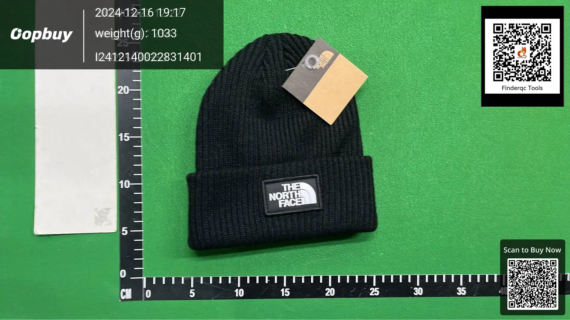 The North Face Black Knitted Beanie