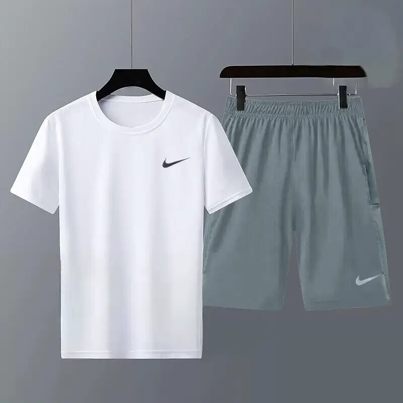 Nike Nike Sports Half-Sleeve Suit Thin Breathable Short-Sleeve Tops Quick-Drying shorts Summer Running Fitness T-Shirt