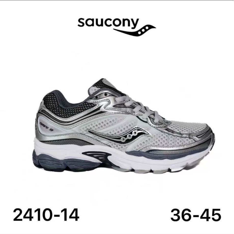 Cross-Border Saucony Progrid Omni Full-Performance 9 Stylish Running Shoes with Shock Absorption, Wear-Resistant Thick Soles, Dad-Style Fotografie QC de pe 1688 pe Qualit.ly