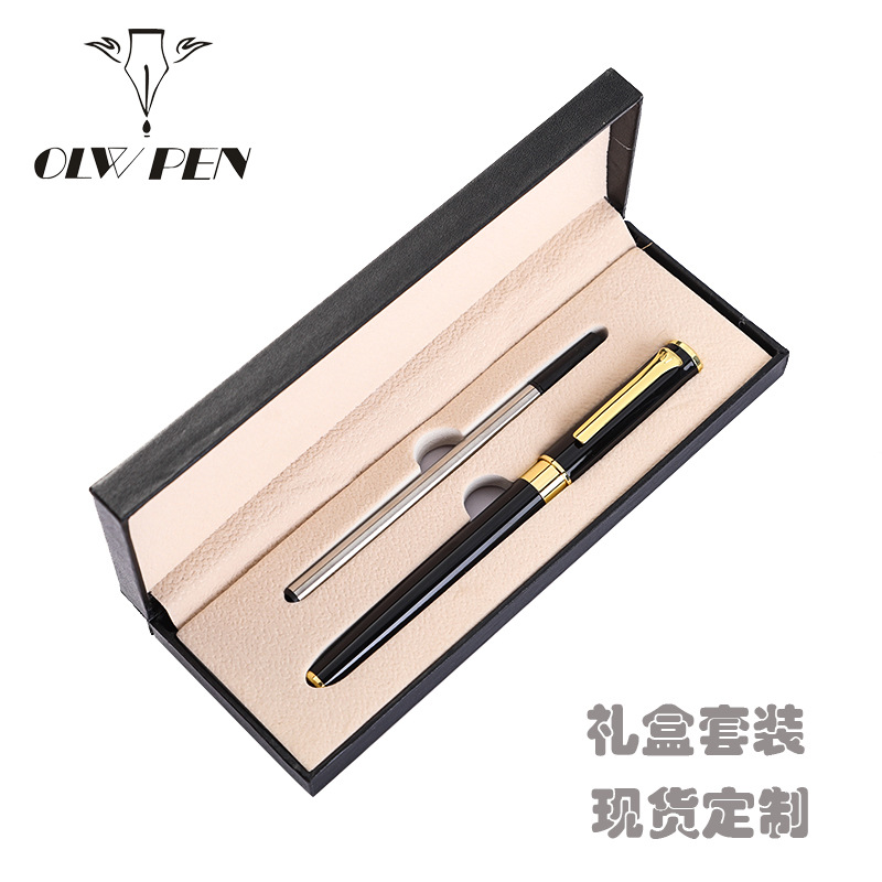Signature pen gift box set spot wholesale printing LOGO business gifts advertising metal pen boxed ball pen QC-foto från 1688 på Qualit.ly
