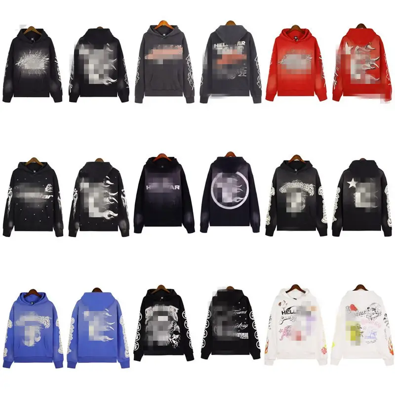 Real Shot of European and American Trendy Brand High Street Ins Same Style Retro Washed Distressed Hooded Sweatshirt Trendy Hoodie