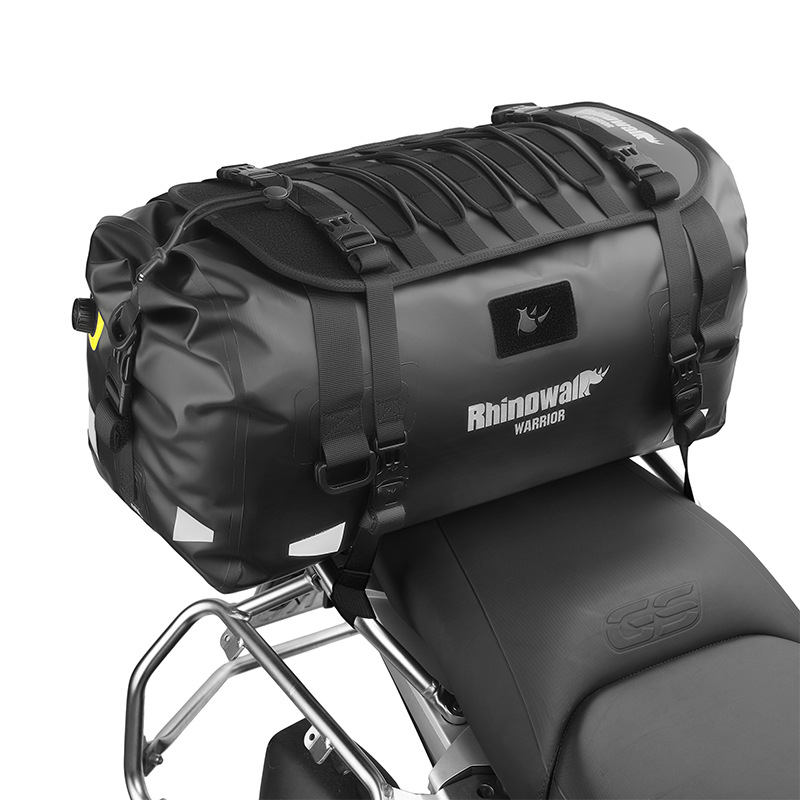 Rhinowalk Motorcycle Rear Seat Bag Large Capacity Motorcycle Travel Bag Fully Waterproof Long-Distance Motorcycle Travel Bag