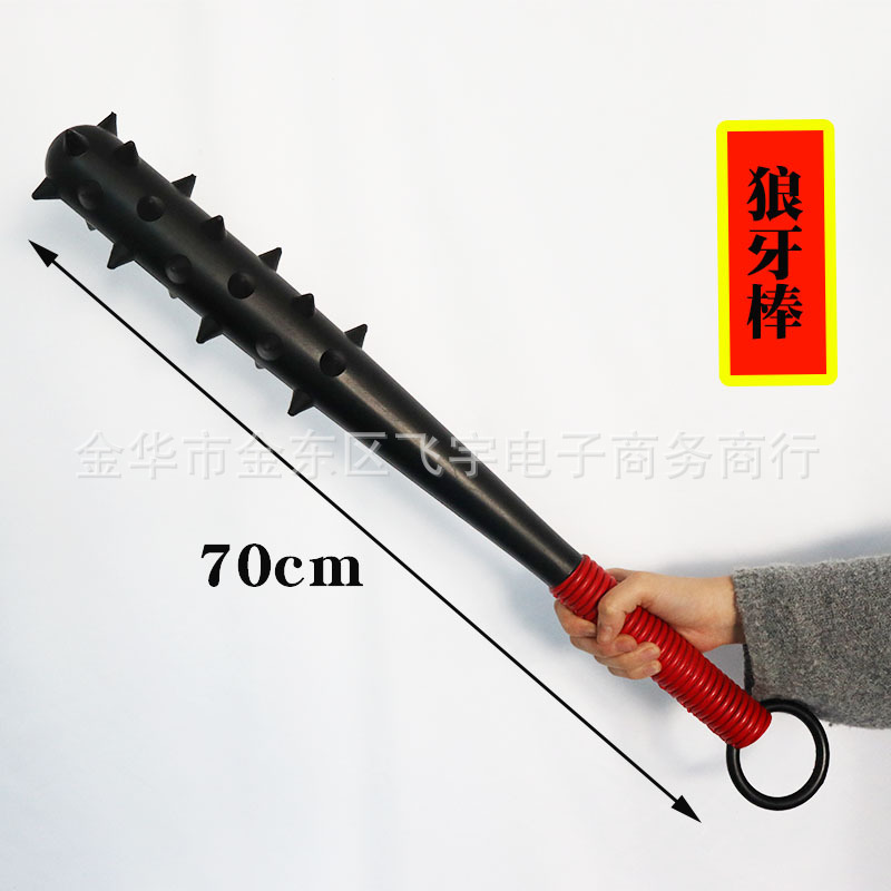 Martial arts equipment soft glue mace with stick home performance training weapon model toy cos children PU props