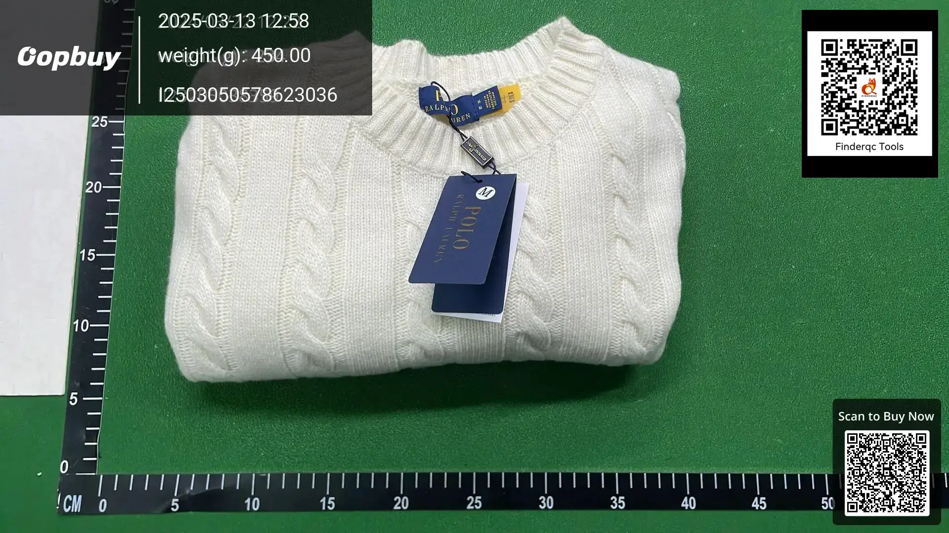 Polo Ralph Lauren Cable Knit Crewneck Sweater Cream