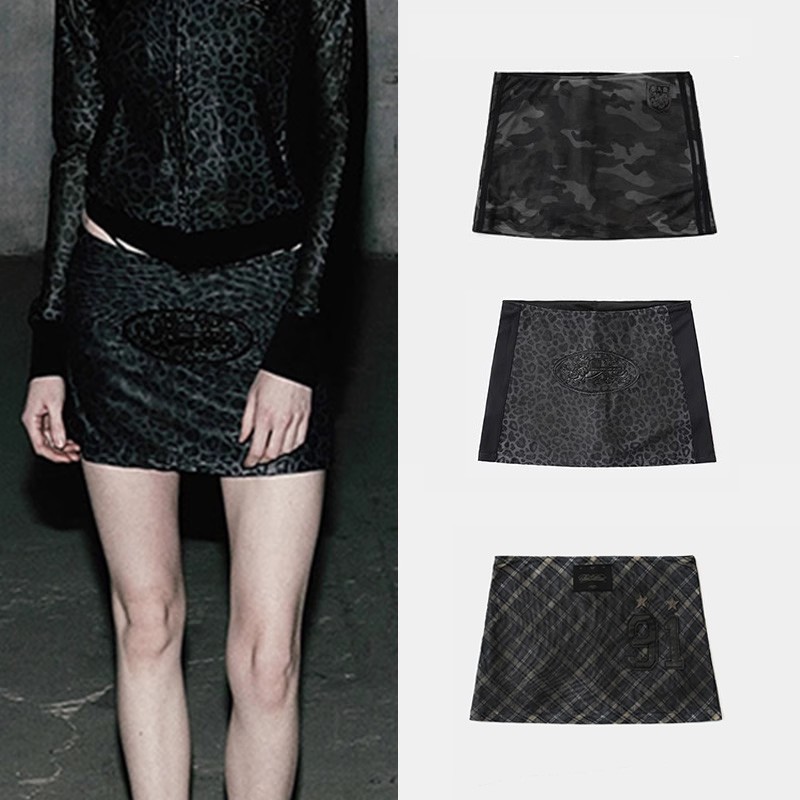 Korean Badblood Bcac Series American Retro Camouflage Skirt Women's Summer Niche Slim Hip Skirt