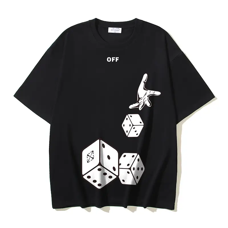 Trendy Foreign Trade Brand In-Stock Instant Delivery 2025 Summer New High-Quality Pure Cotton Unisex T-Shirt Collection Wholesale