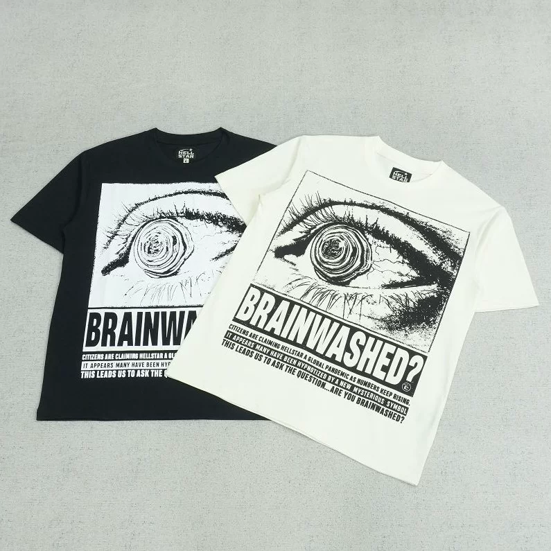 HE short sleeved big eye print Q359