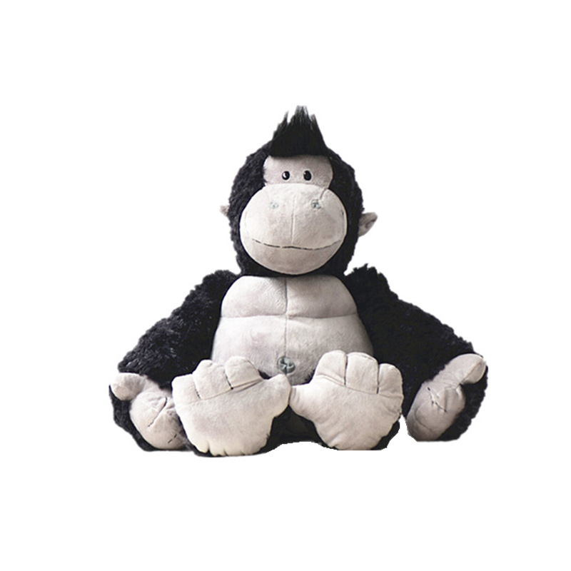 Simulation gorilla doll plush toy cute chimpanzee monkey creative doll large pillow cross border