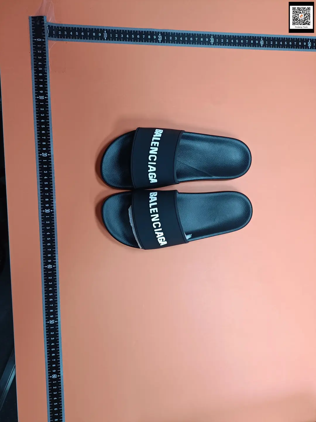 Balenciaga Logo Slides Black