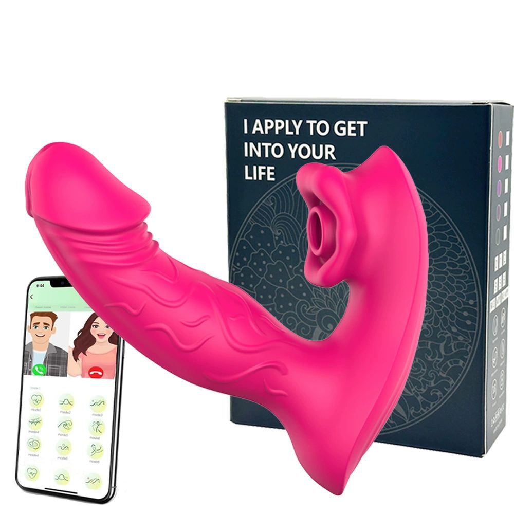 Cloud Sucking Wearable Artificial Dildo App Tongue Licking Vibration Massage Female Masturbation Device Adult Sex Toy