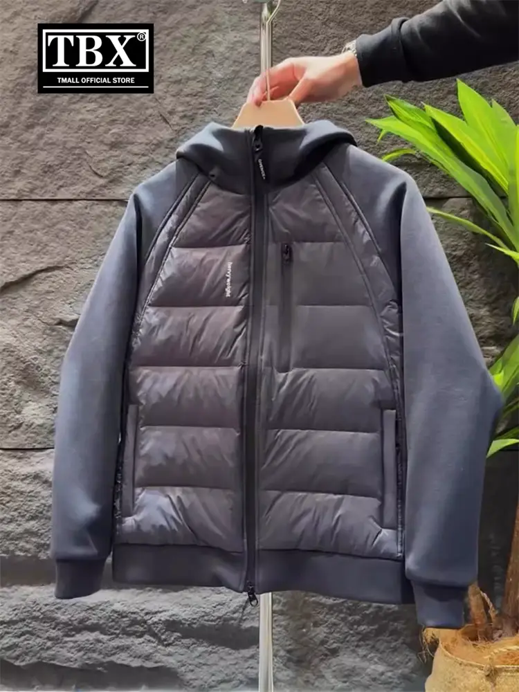 Classy Hooded White Duck down Down jacket Men Winter 2025 New arrival thickened Heattech Winter Wear Short Outwear Men's
