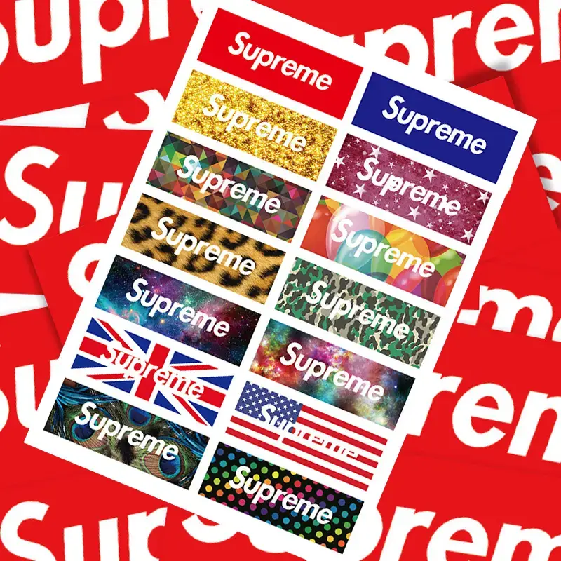 4Pcs A4 Sneaker Stickers Trendy Luggage Stickers Graffiti Stylish Notebook Stickers Skateboard Guitar Stickers