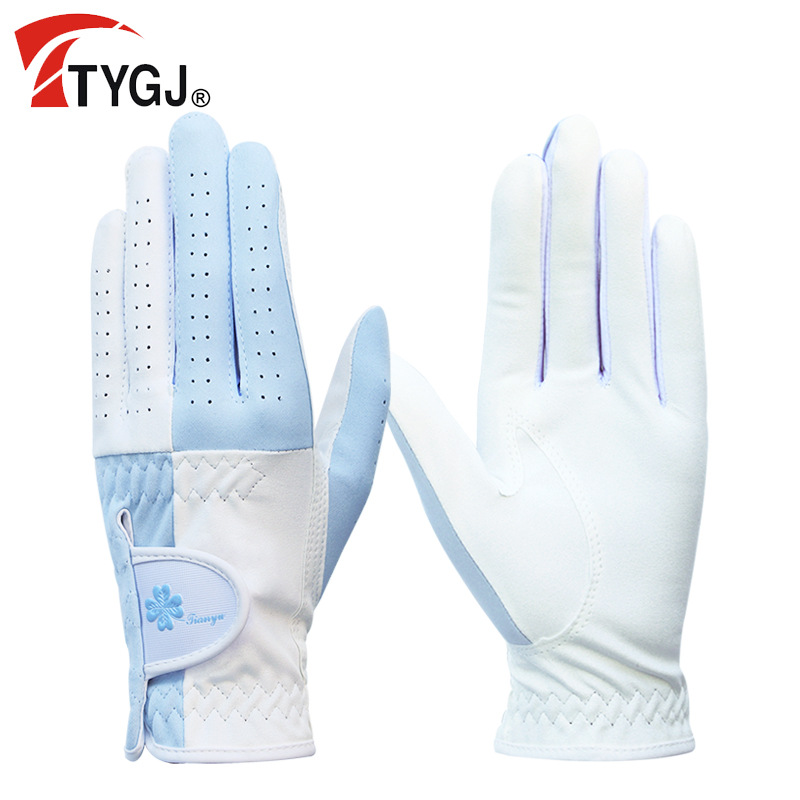 TTYGJ Golf Gloves Women's Golf Gloves Golf Non-Slip Ultrafilm Gloves Left and Right Hands