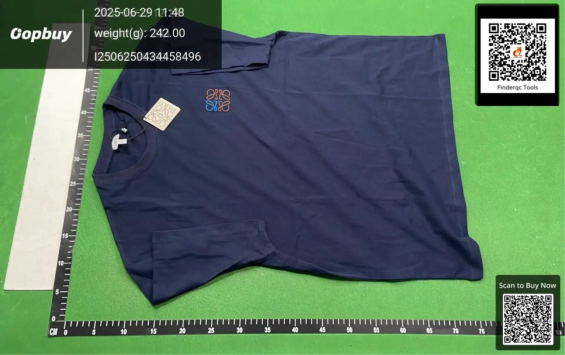 Loewe Anagram T-Shirt Navy