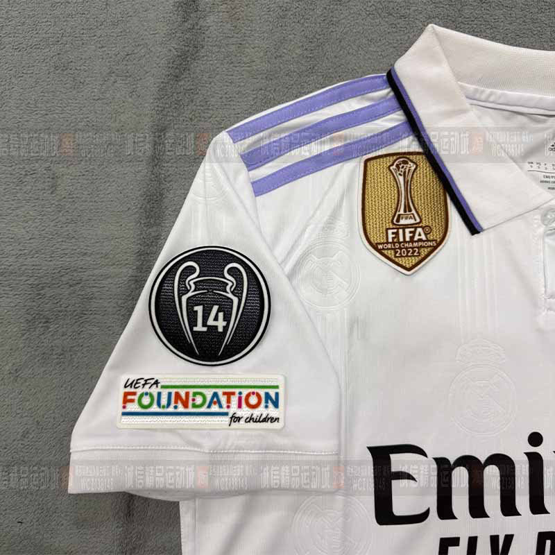 Real Madrid Jersey 22-23 Home Short-Sleeved Football Uniform Away No. 7 Cristiano Ronaldo Champions League Version No. 9 Benzema Modric