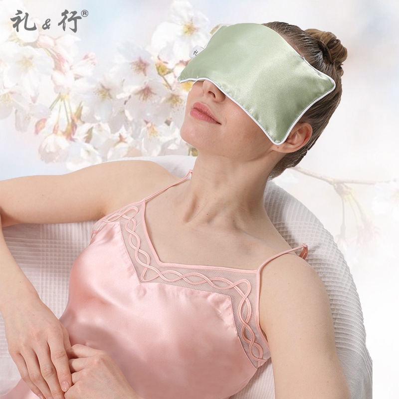 Cross-border Lavender Flaxseed Yoga Eye Pillow Microwave Heating Millet Hot Compress Ice Flaxseed Steam Eye Mask