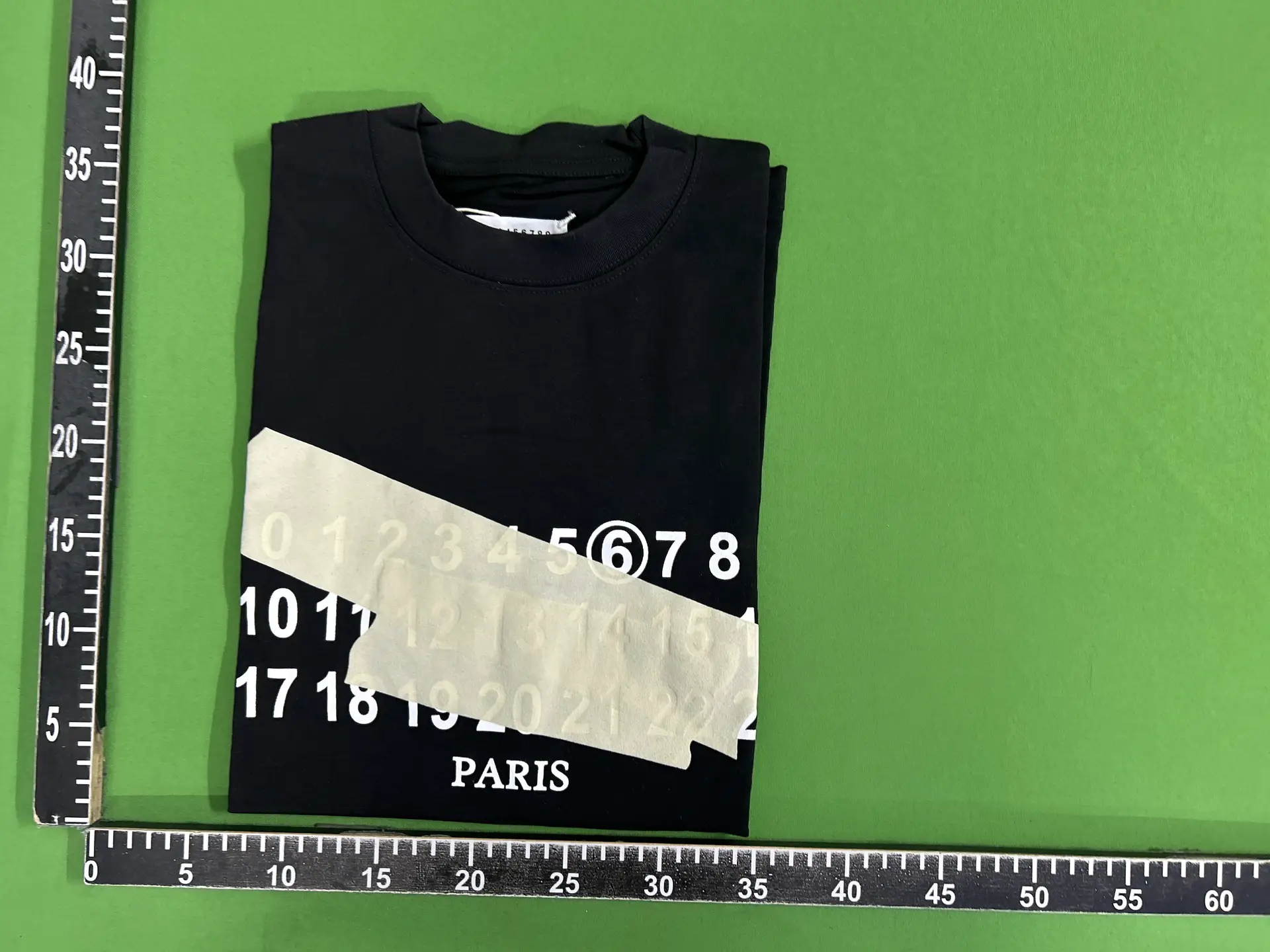 Maison Margiela Black Numeric Logo T-Shirt