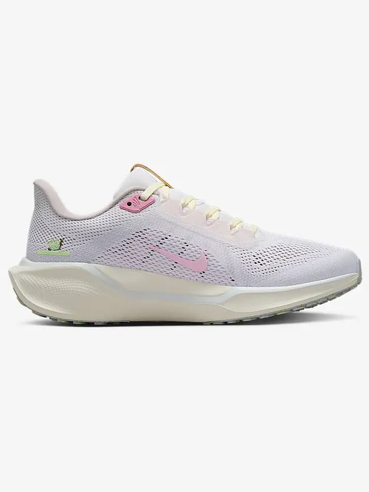Nike Women's Shoes Pegasus 41 Sneakers Pink and White Florals Pegasus 41 Running Shoes Ib8882-161