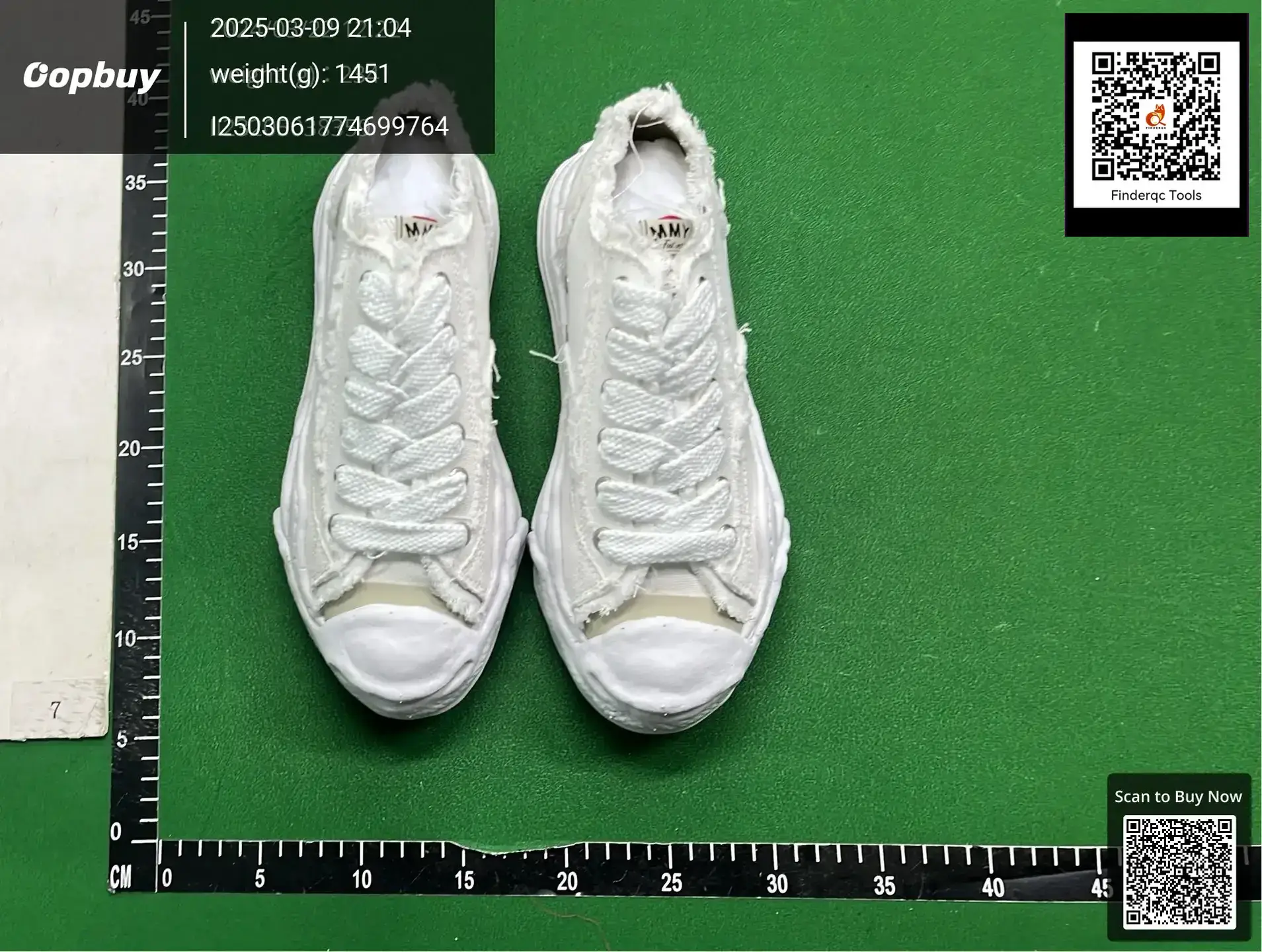 MMY White Canvas Sneakers