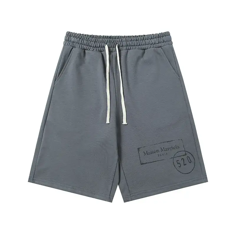 Cross-Border Export Maison Margiela Summer Digital Embroider Drawstring Casual Shorts Collection