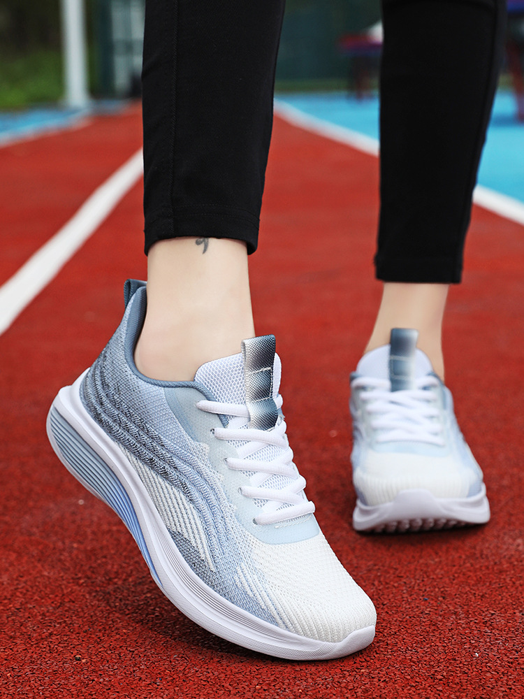 Foreign Trade Cross-Border Brand Sports Shoes for Women, Spring and Summer Mesh Shoes, New Men's Shoes, Breathable Mesh Ultra-Light Soft-Soled Running Shoes