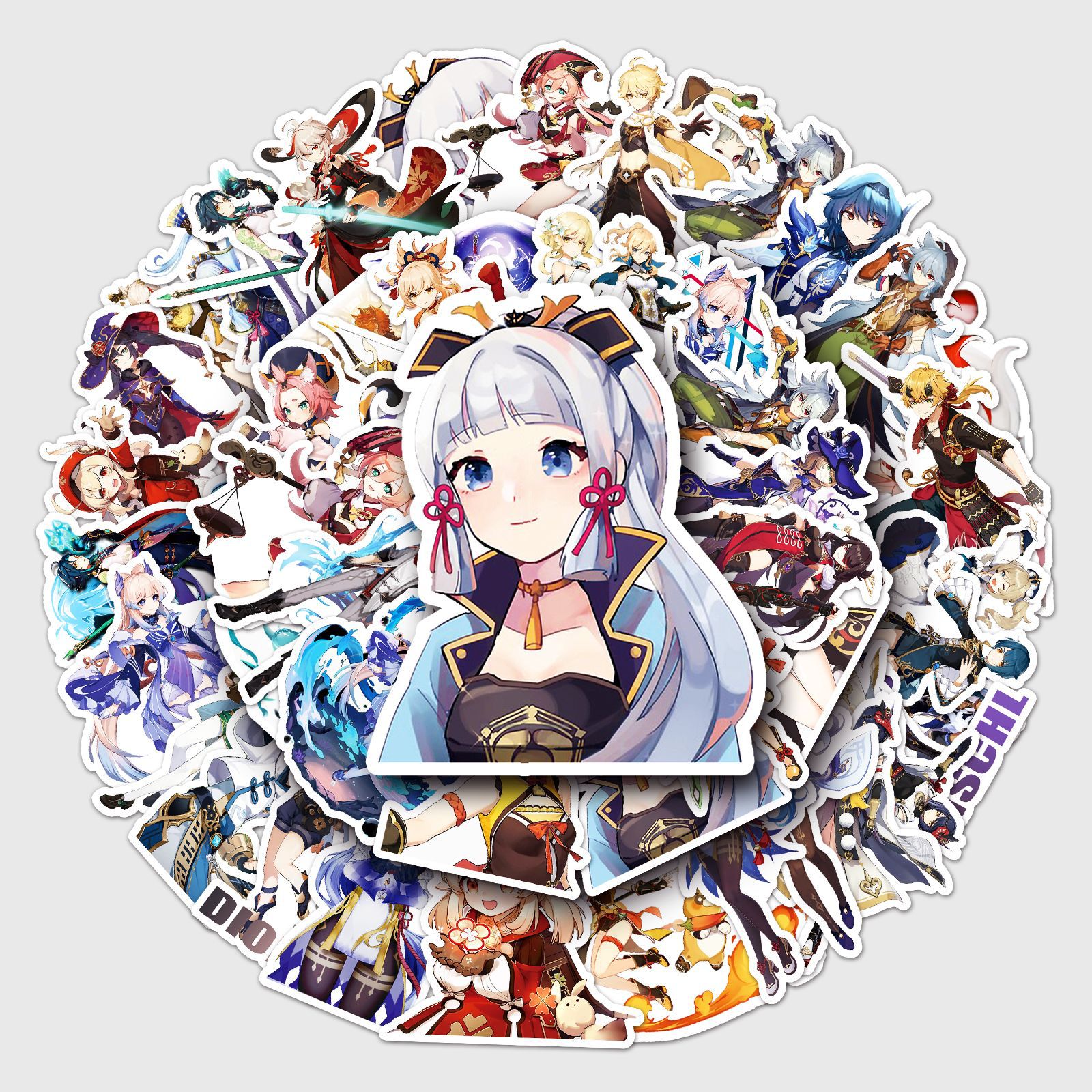 50 original god cartoon personality cross-border game goo card hand account DIY skateboard mobile phone case luggage sticker waterproof