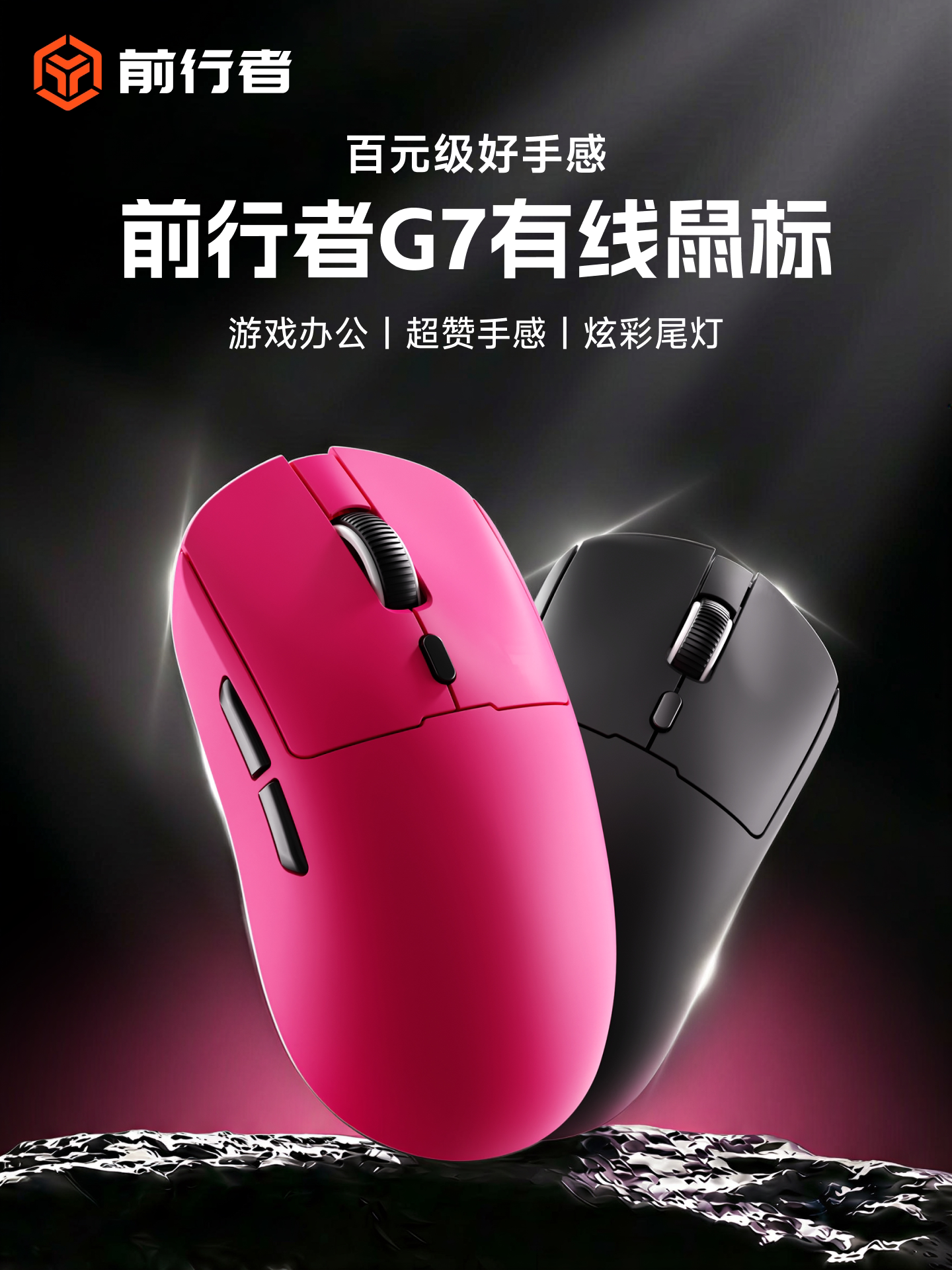 Forerunner G7 Wired Mouse, Gaming Laptop, Silent Office General-Purpose Wireless Lightweight Mouse