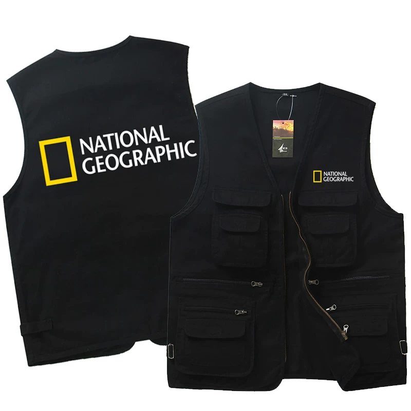 National Geographic Photography Vest, China Photographer Association Summer Vest, Pure Cotton Multi-Pocket Men's Vest Fotografie QC de pe TAOBAO pe Qualit.ly