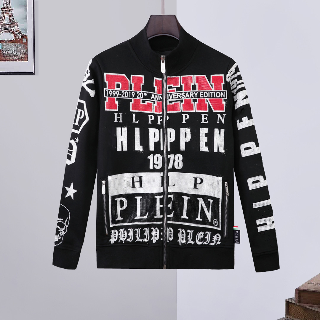 Philipp Plein 1978 Anniversary Edition Rhinestone Baseball Jacket
