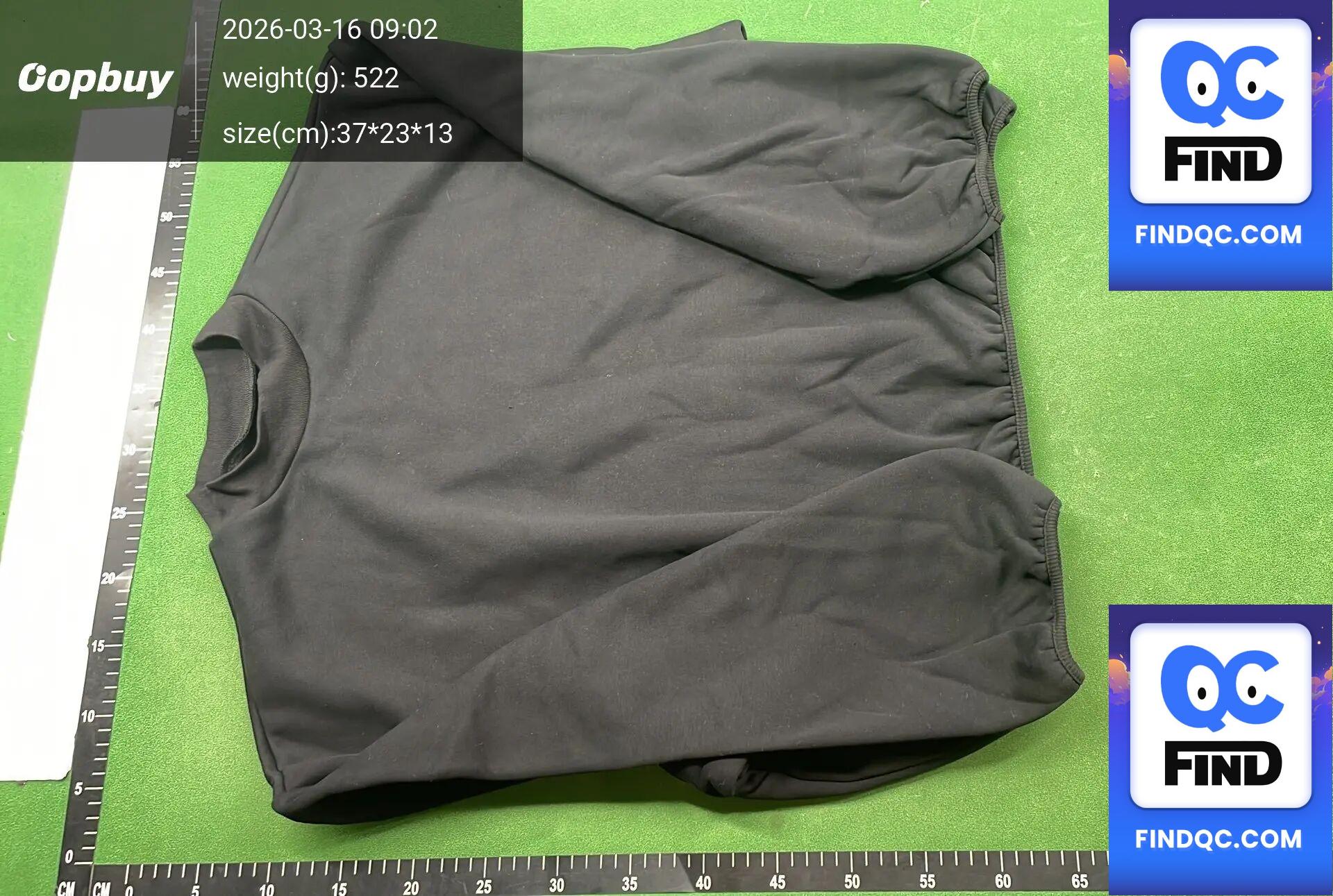 Trendy Brand Yzy Kanye Wyoming Farm Short Turtleneck Loose Fit Boxy Crewneck Sweatshirt for Men Autumn — foto QC 2