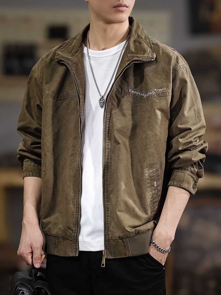 American-Style Pilot Cotton-Padded Casual Jacket for Men, New Winter 2025 Trendy Pure Cotton Cool Workwear Coat
