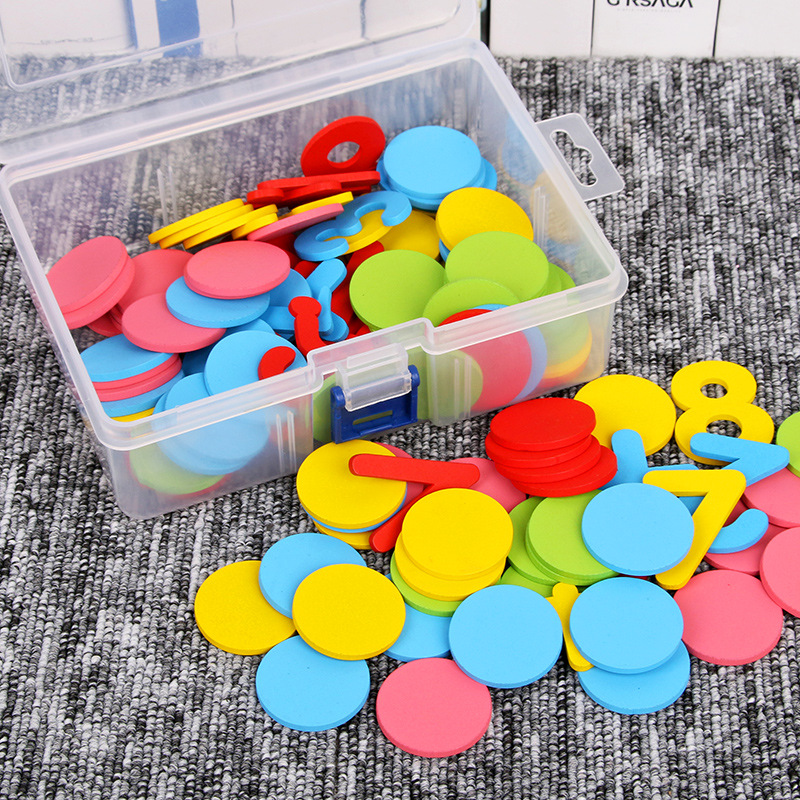 Children's Wooden Counting Discs Focus on Developing Baby's Cognitive Skills, Early Education Teaching Aids, Toys for Arithmetic