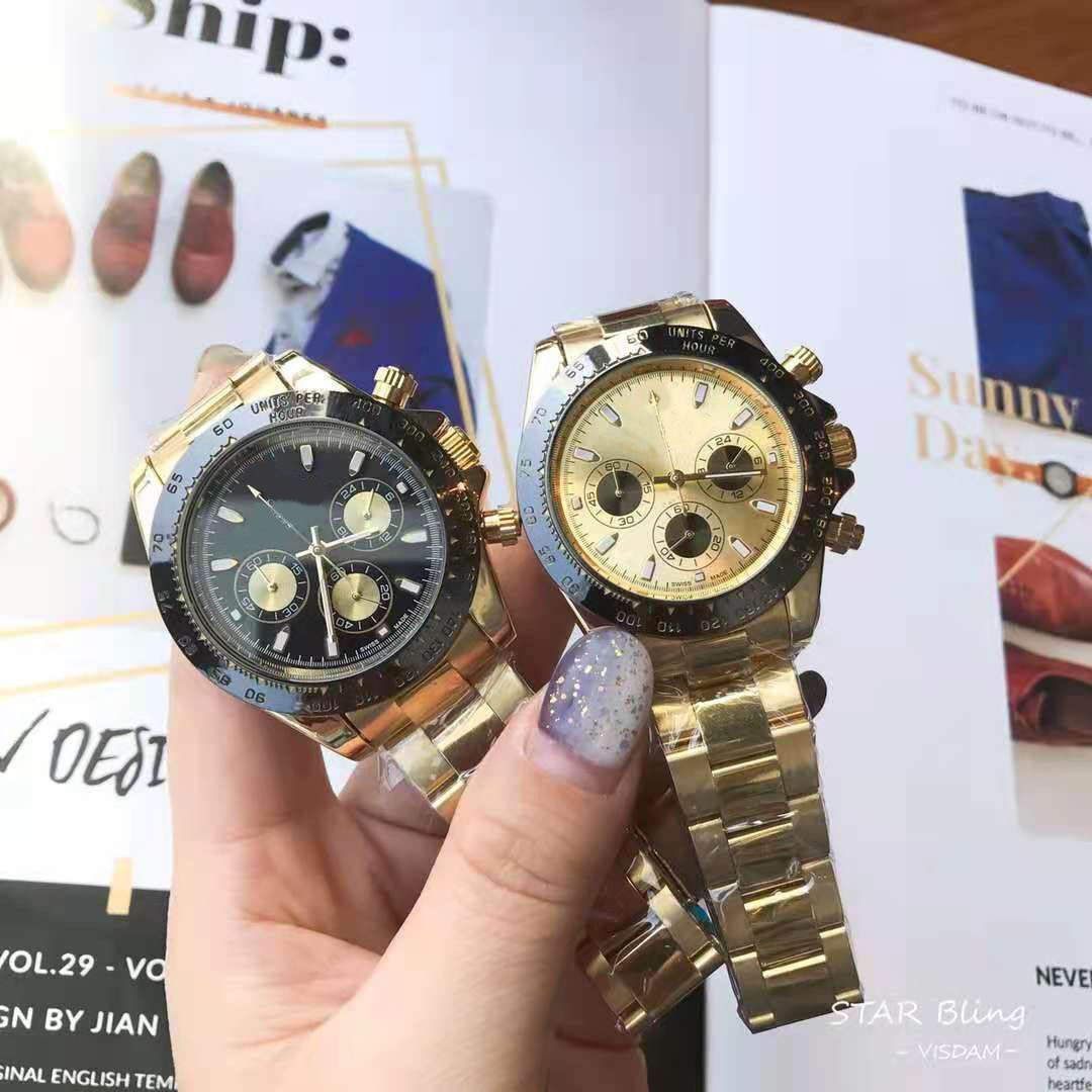 Dinaton Foreign Trade Submariner Original Steel Strap Luminous Waterproof Non-Mechanical Quartz Watch with Box