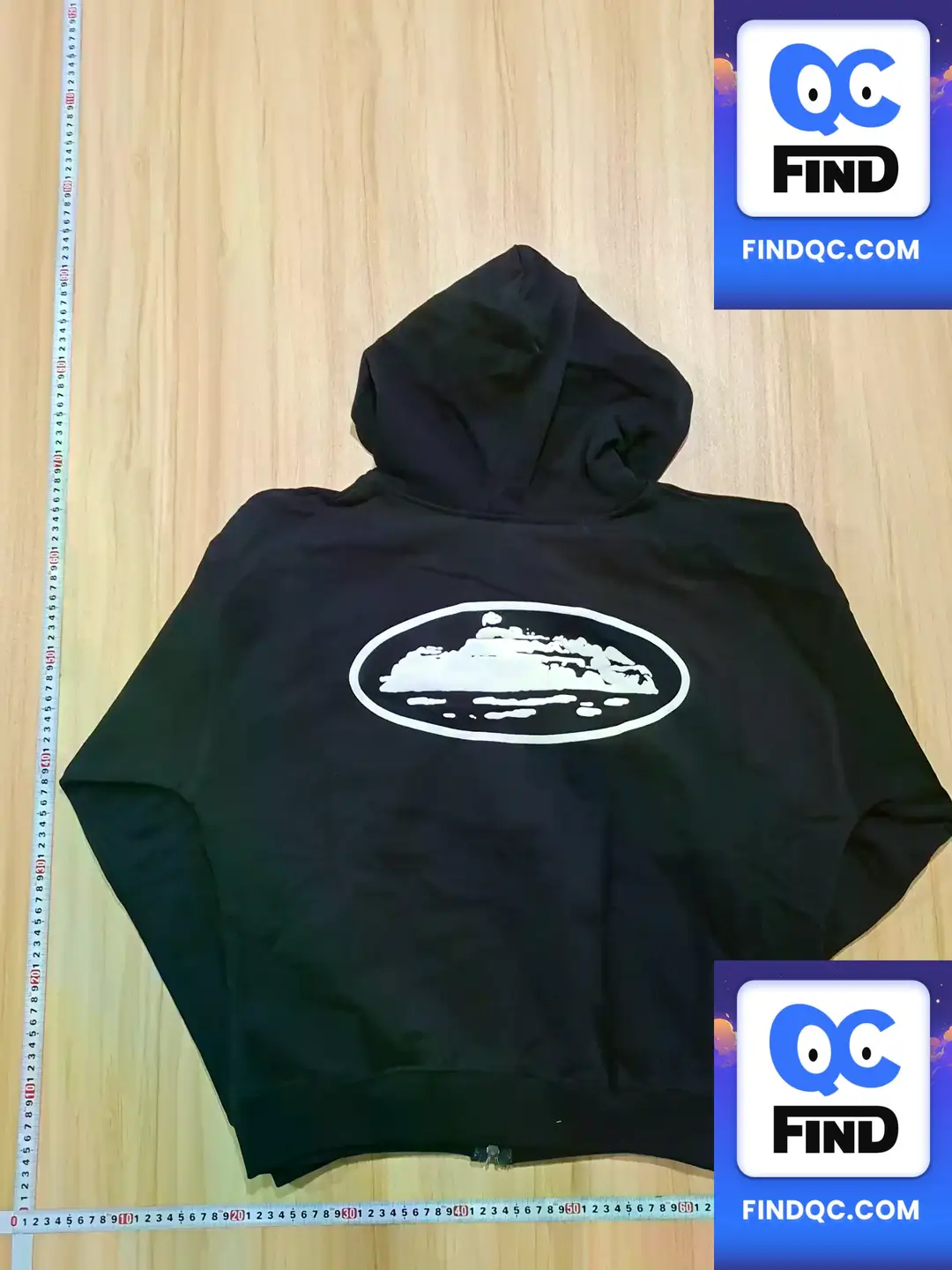 Drill American street hip-hop plus plush thick zipper cardigan hooded sweatshirt men's trendy brand sports suit jacket