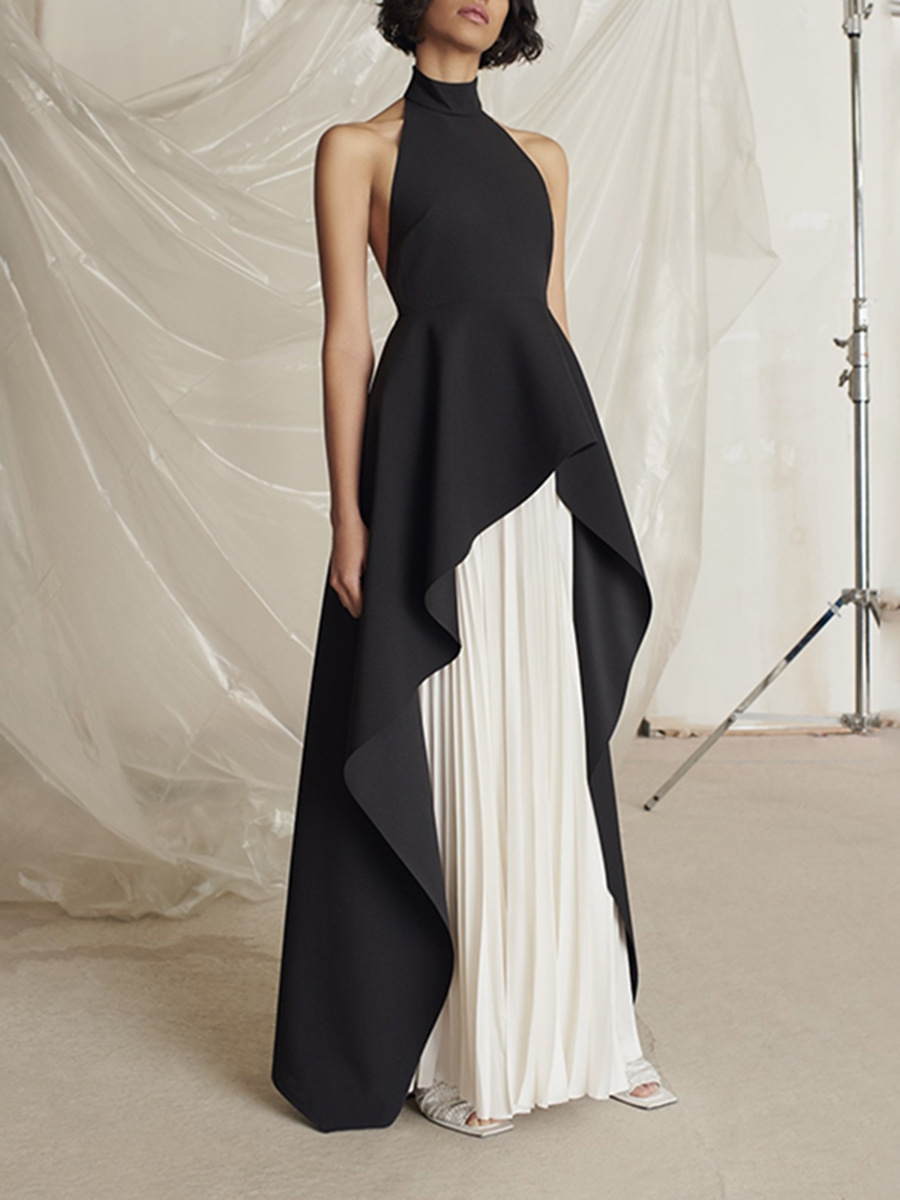 Cross-Border Foreign Trade Fashion Two-Piece Set 2026 Summer New Style Round Neck Sleeveless Waist-Cinching Slimming Irregular Slimming Set
