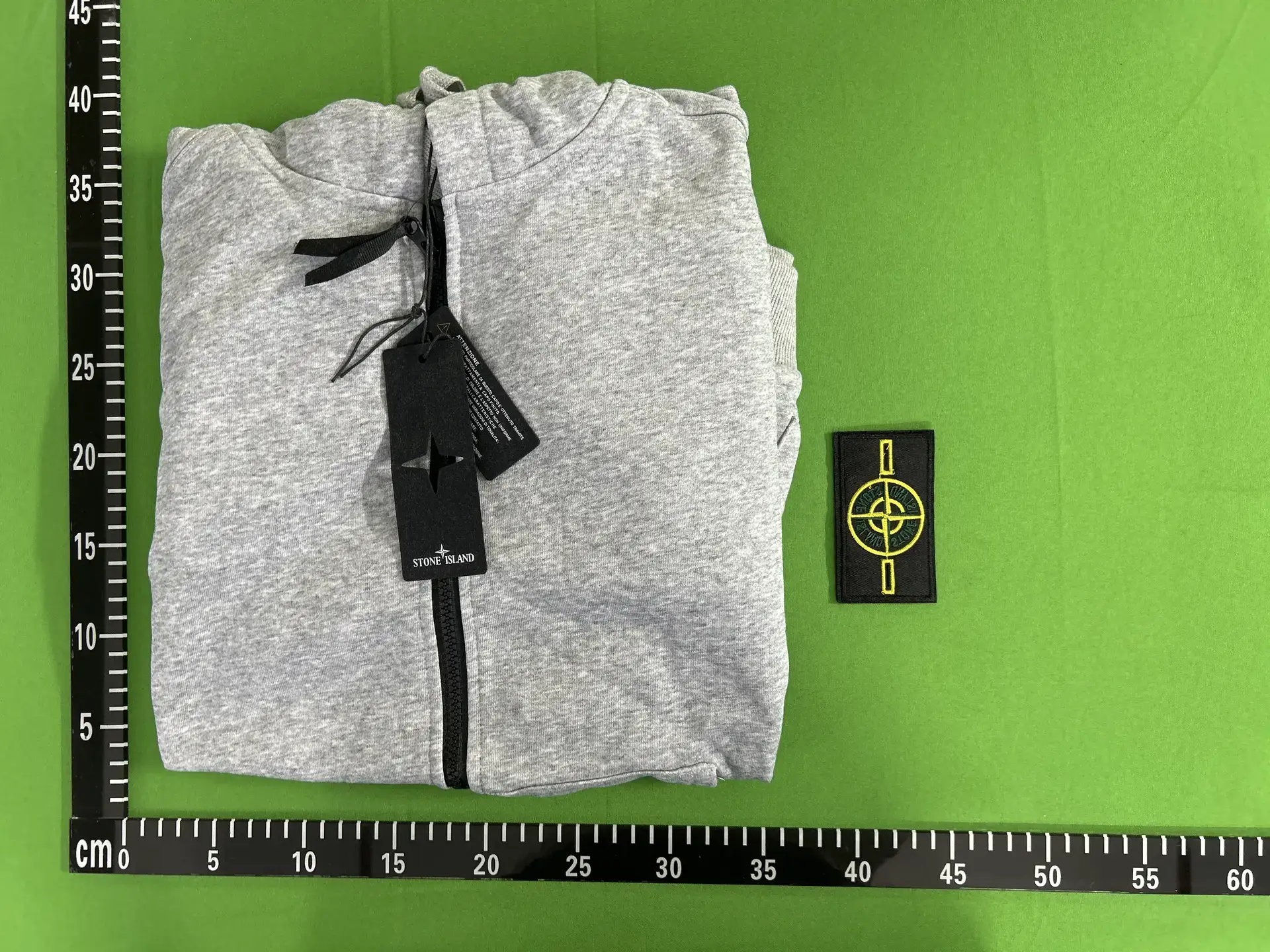 Stone Island Cardigan Hooded Zip-Up Sweatshirt Unisex Casual Solid Color Patch Pocket Zip-Up Jacket Trendy