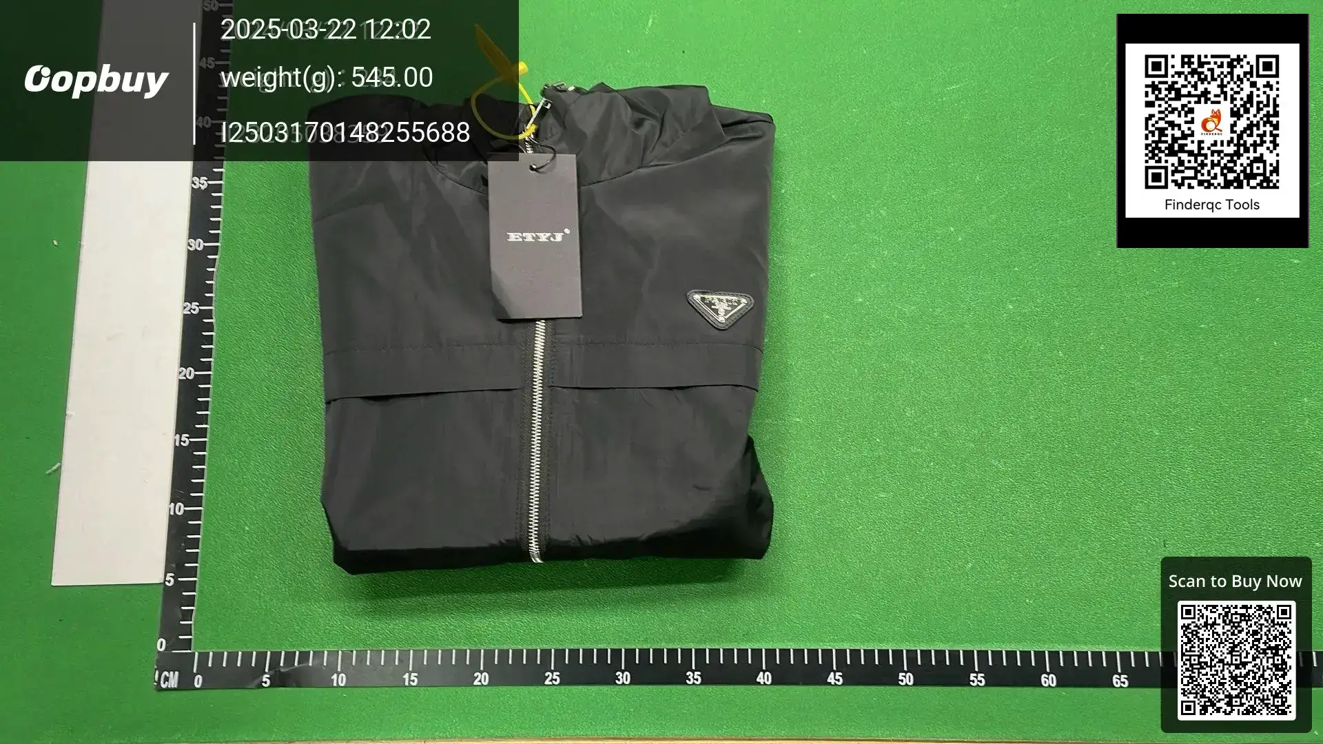 Prada Black Hooded Men's Jacket Coat