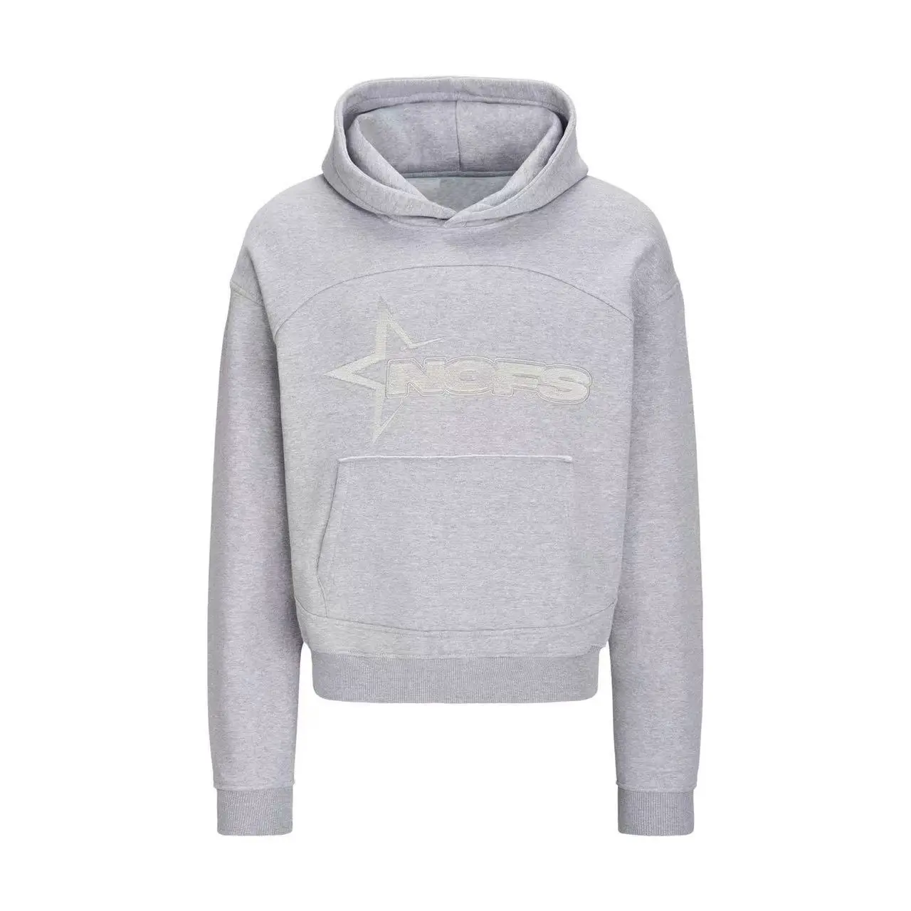 Cross-Border 2024 American Retro Embroidered Hooded Sweatshirt for Men, Loose Niche Pullover Nofs Cool Top and Pants