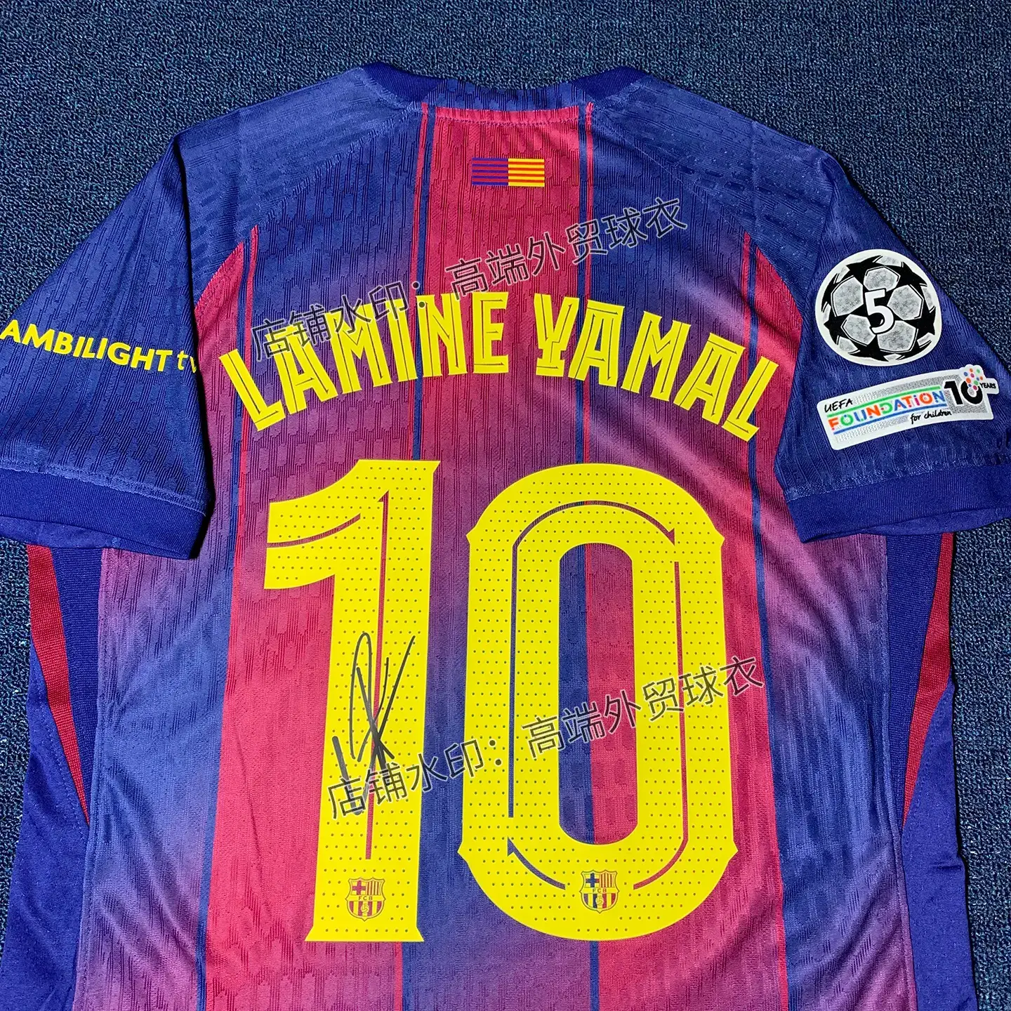2526 Barcelona Stadium Jersey No. 10 Signature Version Signed Player Version Fan Version Football Uniform Crown Version