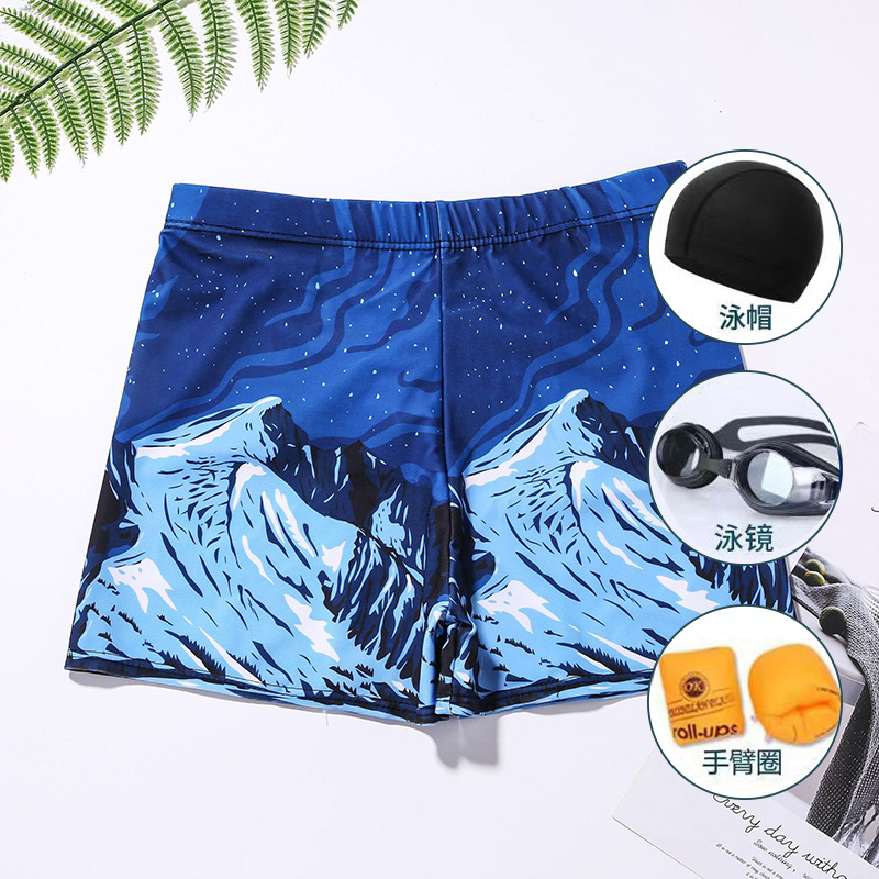 Swimming Trunks Men's Anti-embarrassment Loose Quick-drying Men's Boxer Swimsuit Swimsuit suit Beach Trunks Swimming Equipment Underwear