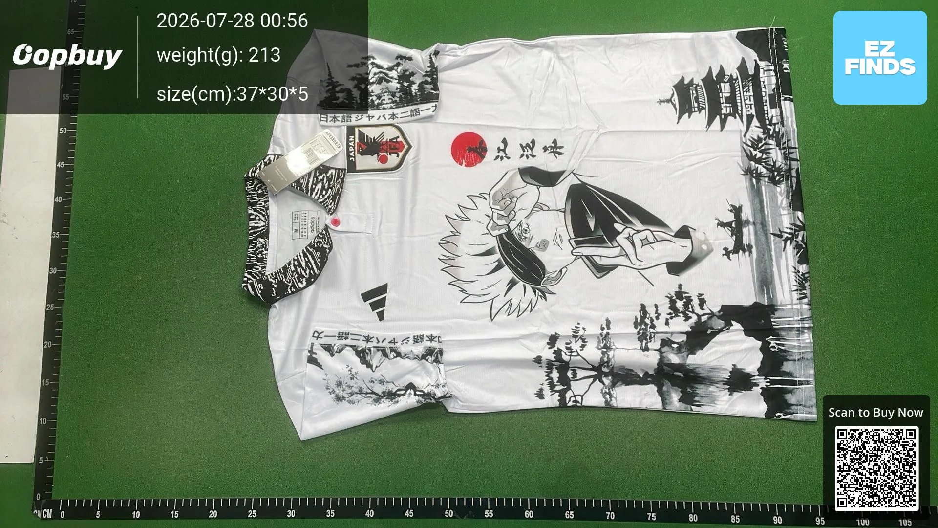 2024 Japanese anime special edition jersey Naruto One Piece Sauron football suit Japan jersey — QC-foto 2