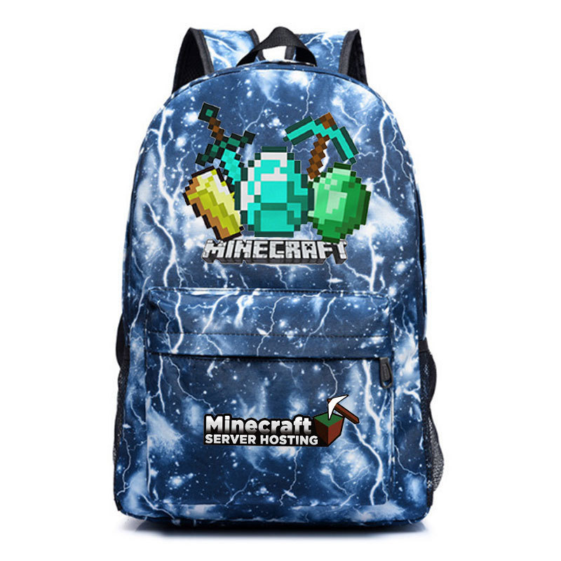 Minecraft Schoolbag Primary School Student Backpack Creeper Large Capacity Backpack Enderman Backpack