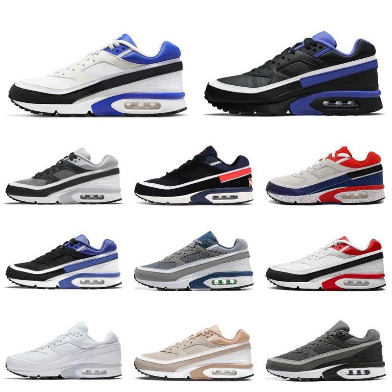 Nike Air Max BW running shoes men's black white 40-45
