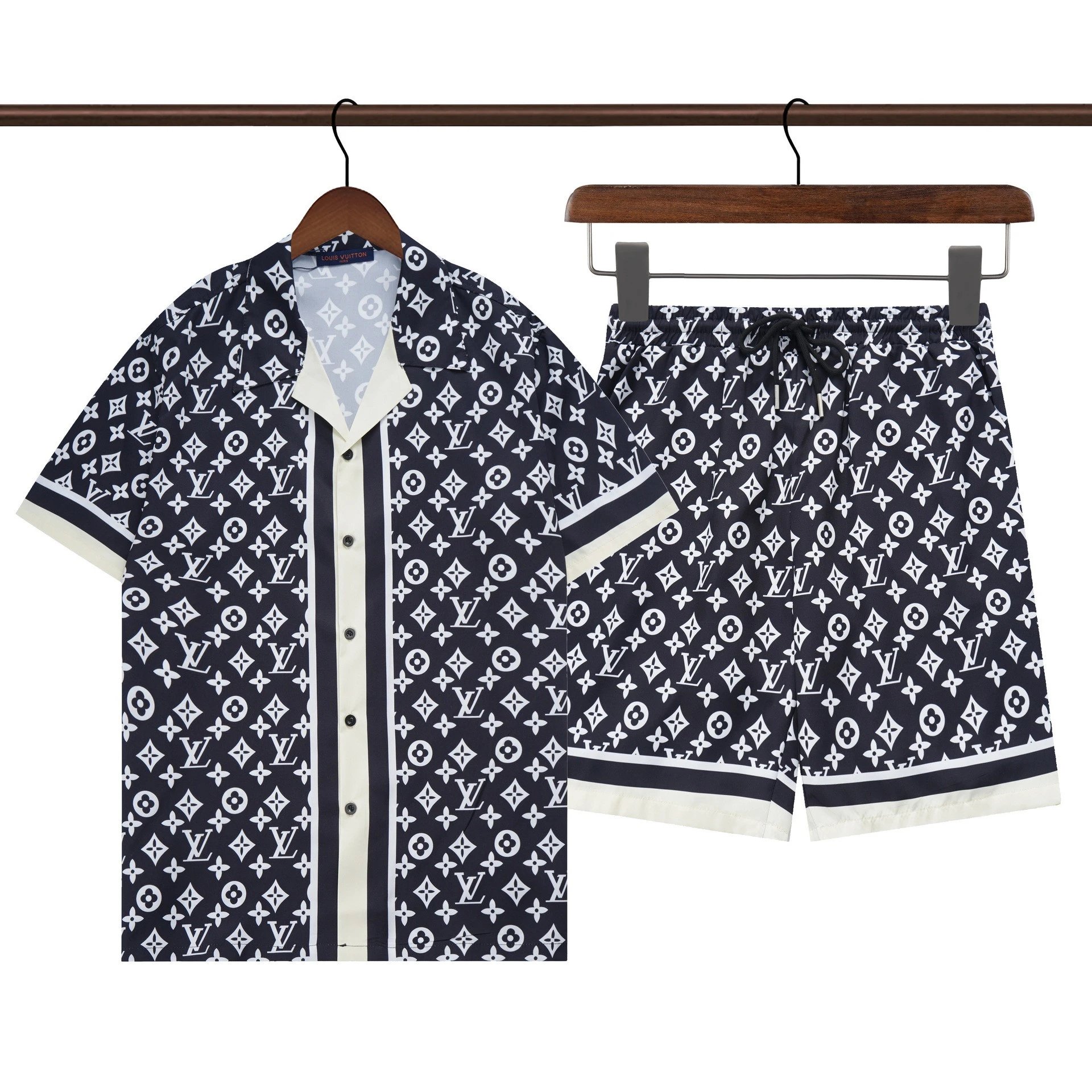 Louis Vuitton Monogram Shirt and Shorts Set