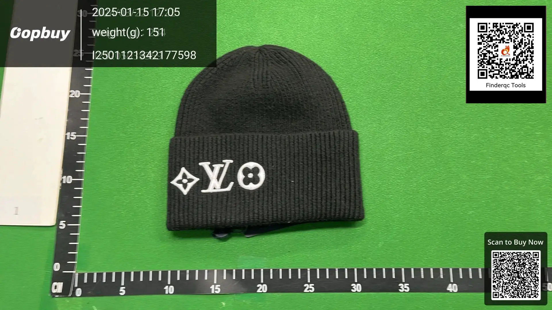 Louis Vuitton Black Beanie