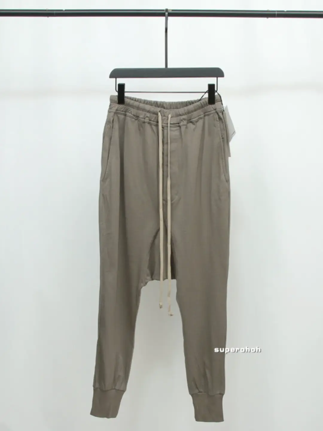 Correct version of Pioneer Dark RO Vice Line High Street DAWNHIN Pants Solid Color Versatile Harun Hanging Crotch Pants Men