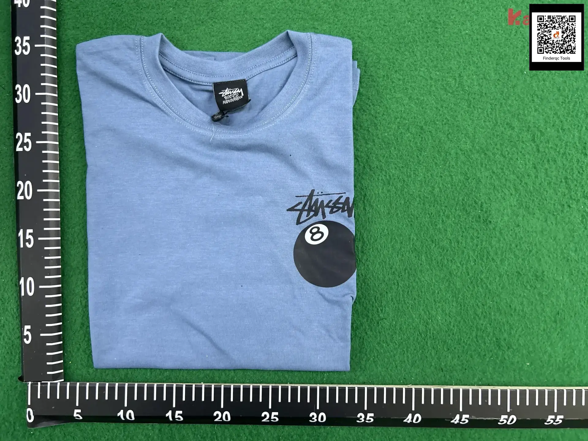 Stussy 8 Ball Short Sleeve T-Shirt Light Blue