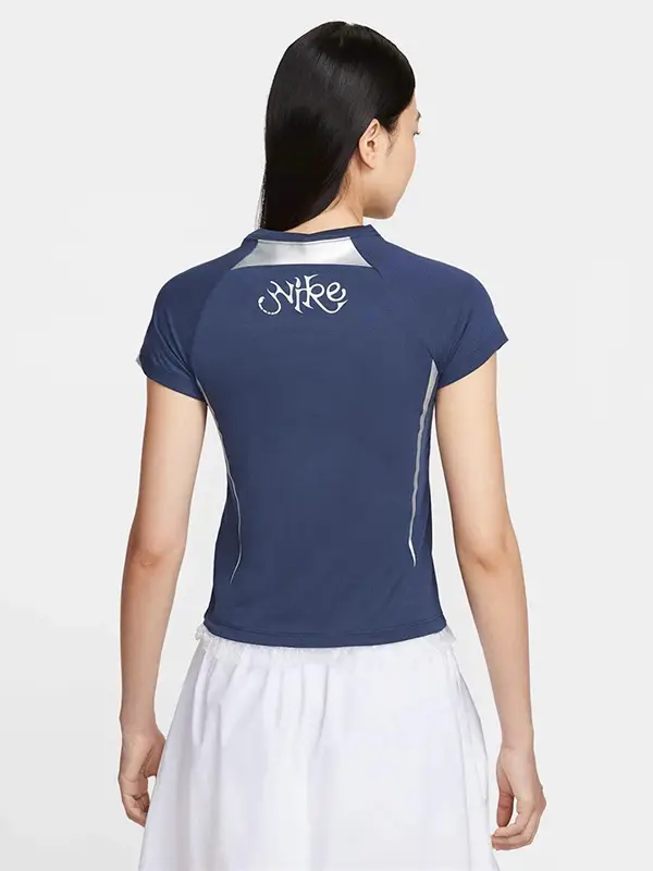 Nike Women's Summer and Autum New Casual Printed Breathable Round Neck Short-Sleeved Sports T-Shirt Ii1950-410