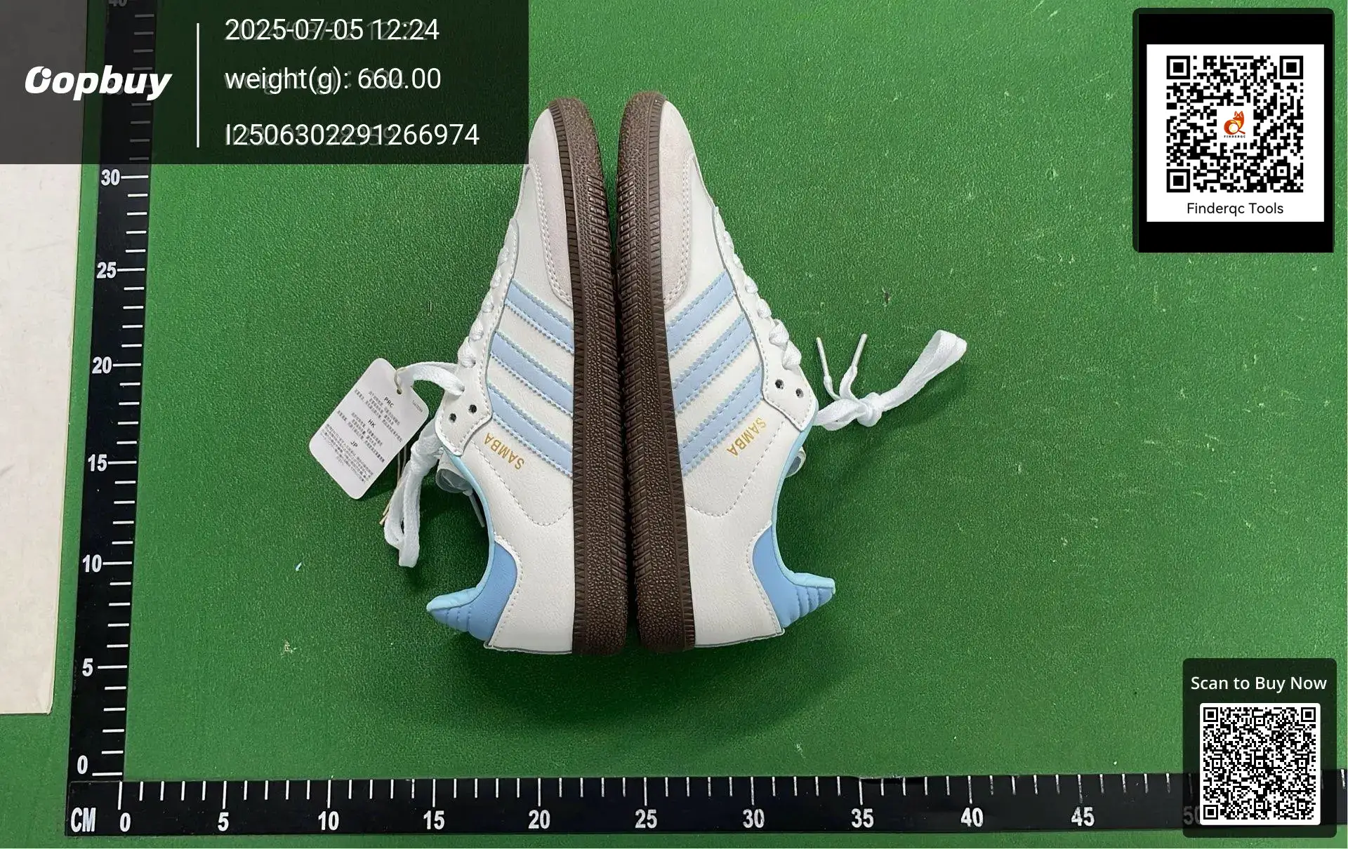 Adidas Samba OG White Light Blue